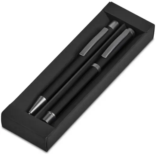 Omega Ball Pen & Rollerball Set In Box Gift Box Open
